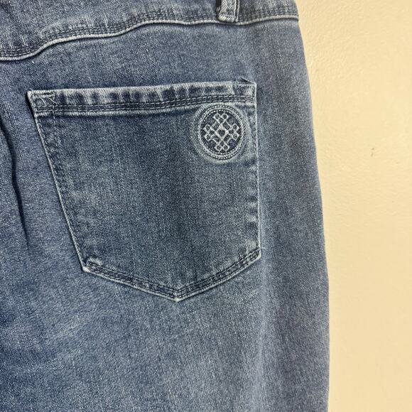 Laurie Felt Jean Women 8 Blue Boyfriend Style Cotton Minimal Modest Casual - Picture 8 of 12